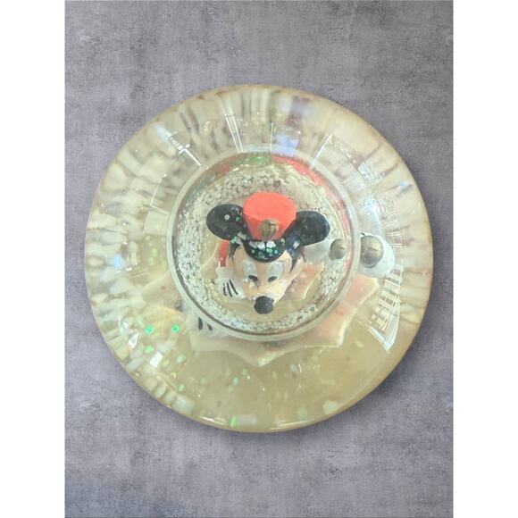 Disney JC Penney Christmas Mini Snow Globe Mickey Mouse 2008 2.5 in x 2 in - Picture 6 of 6